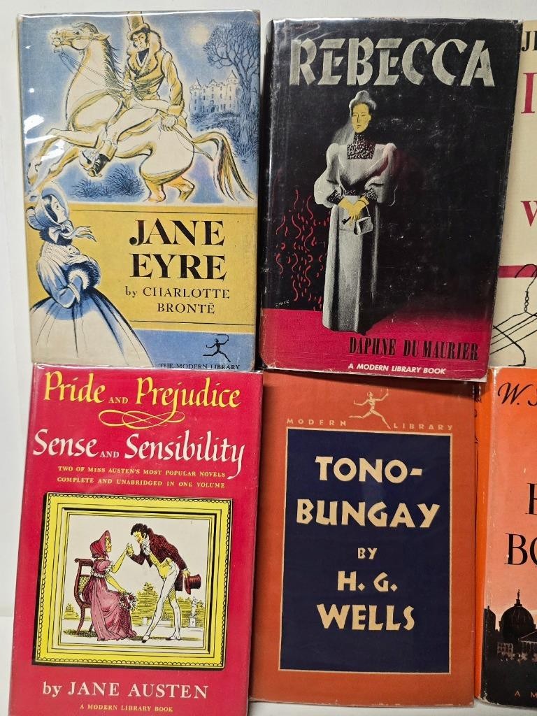 25 MODERN LIBRARY BOOKS CLASSICS BEST SELLERS UNCLE TOM’S CABIN, DICKENS AUSTEN