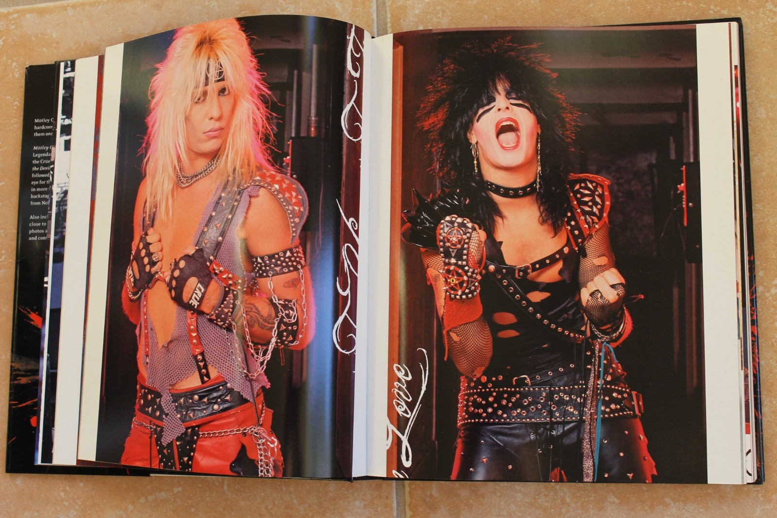 Nikki Sixx Signed Autographed Motley Crue Book A Visual History Concert Photos