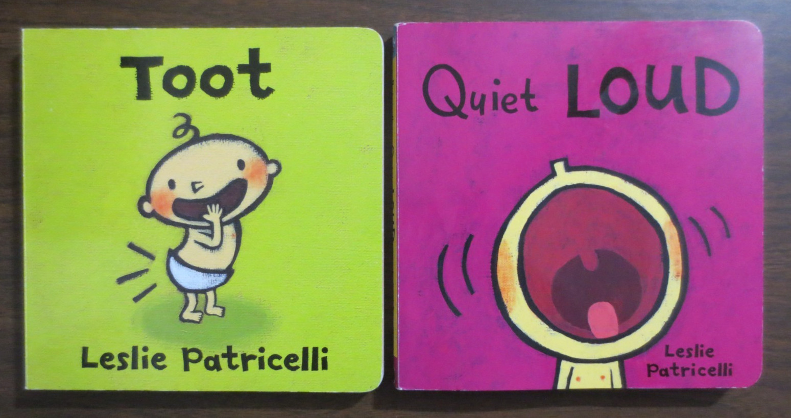 Lot of 6 By LESLIE PATRICELLI Board Book Set for Toddlers