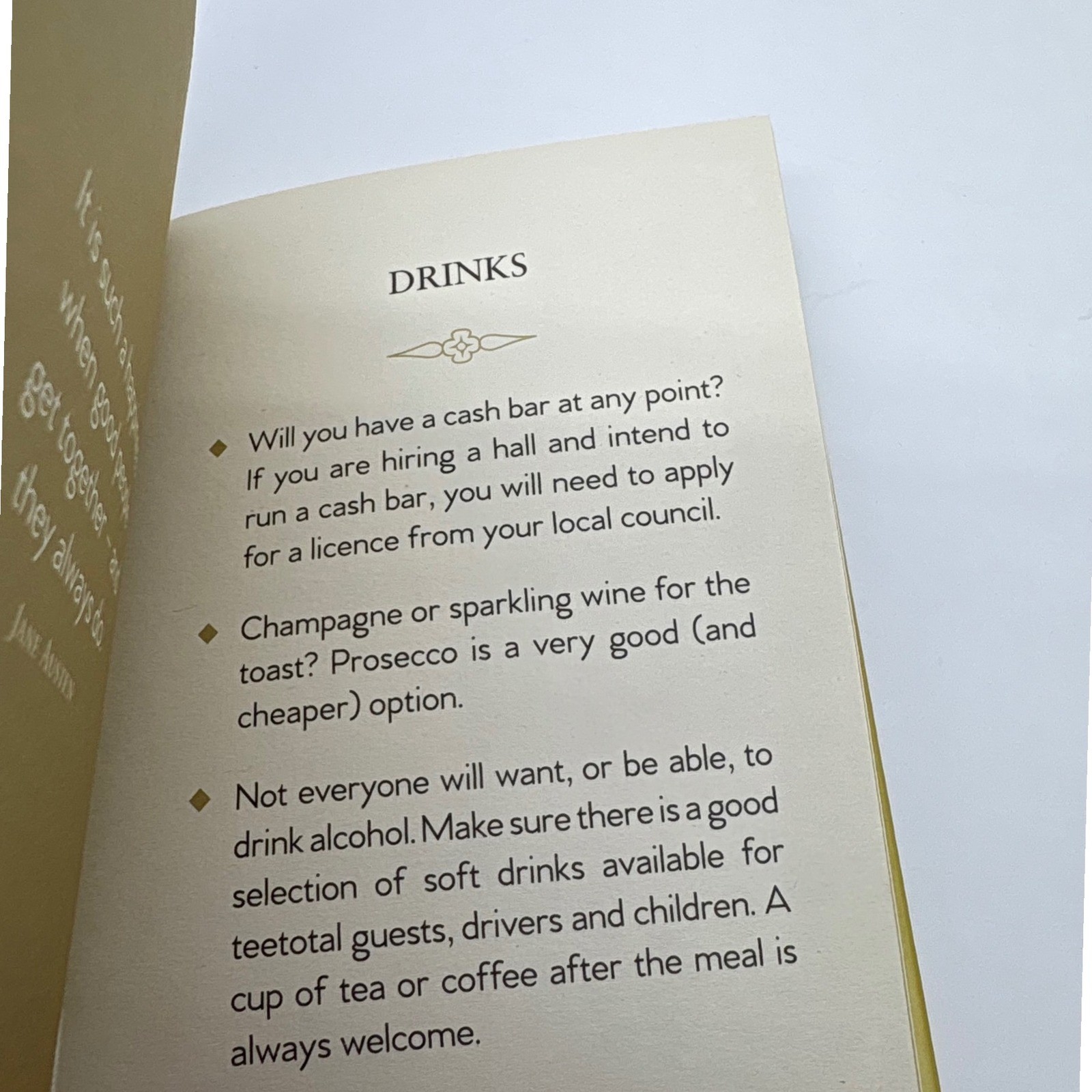 Top Tips For Weddings Book Edwards Wedding Planning Guide Gold Bridal Shower