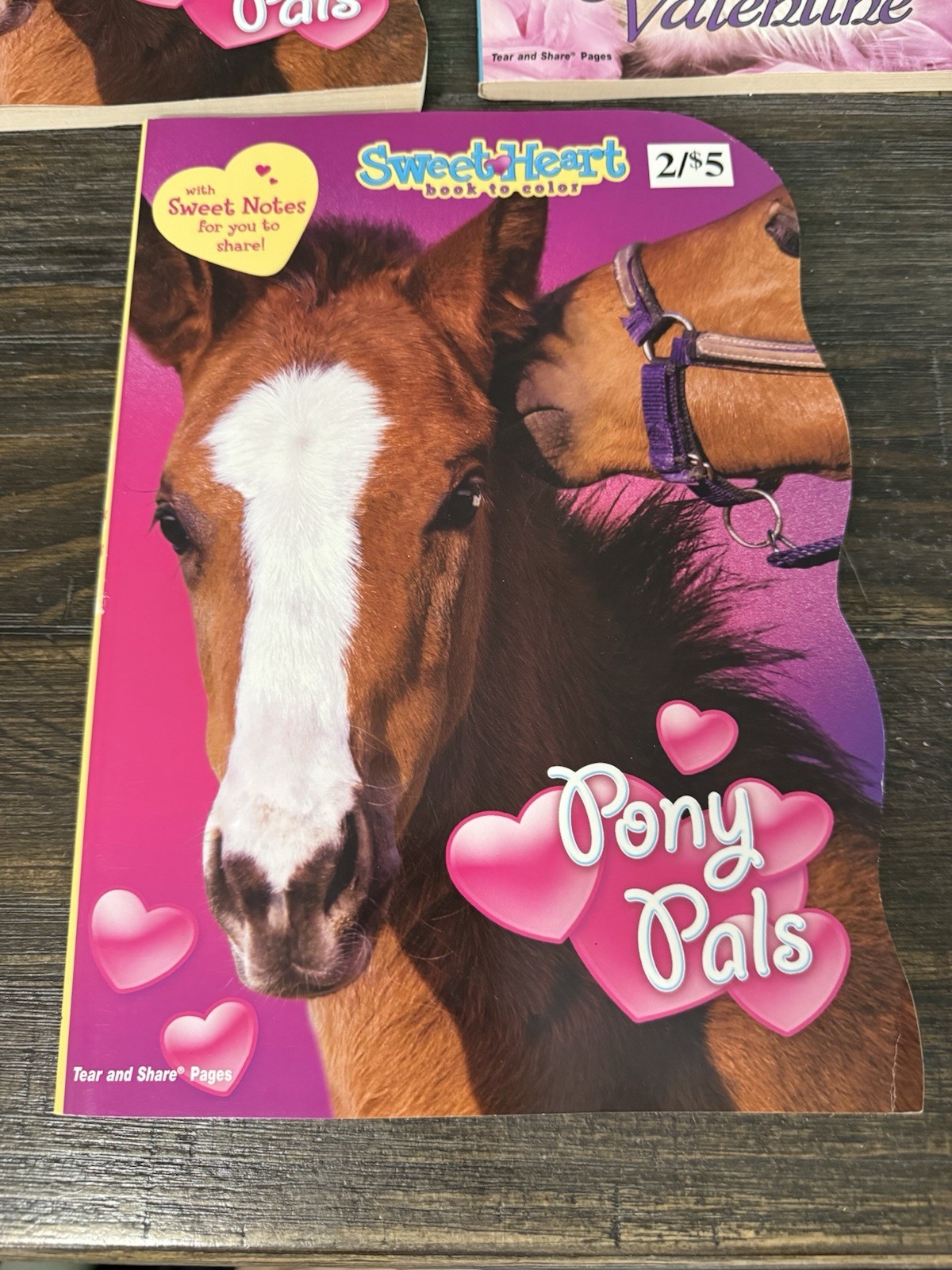 3 New Vintage Sweetheart Activity & Coloring Books 2 Identical Horse 1 Kitten
