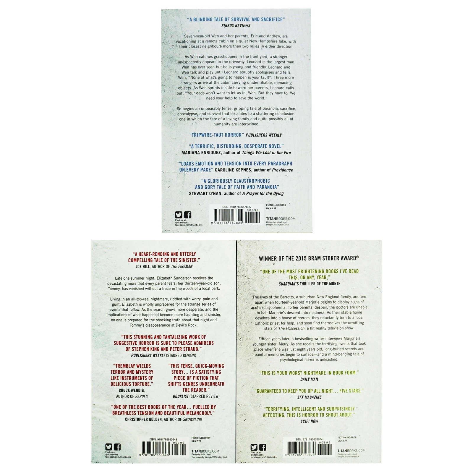 Paul Tremblay Collection 3 Books Set – Fiction – Paperback