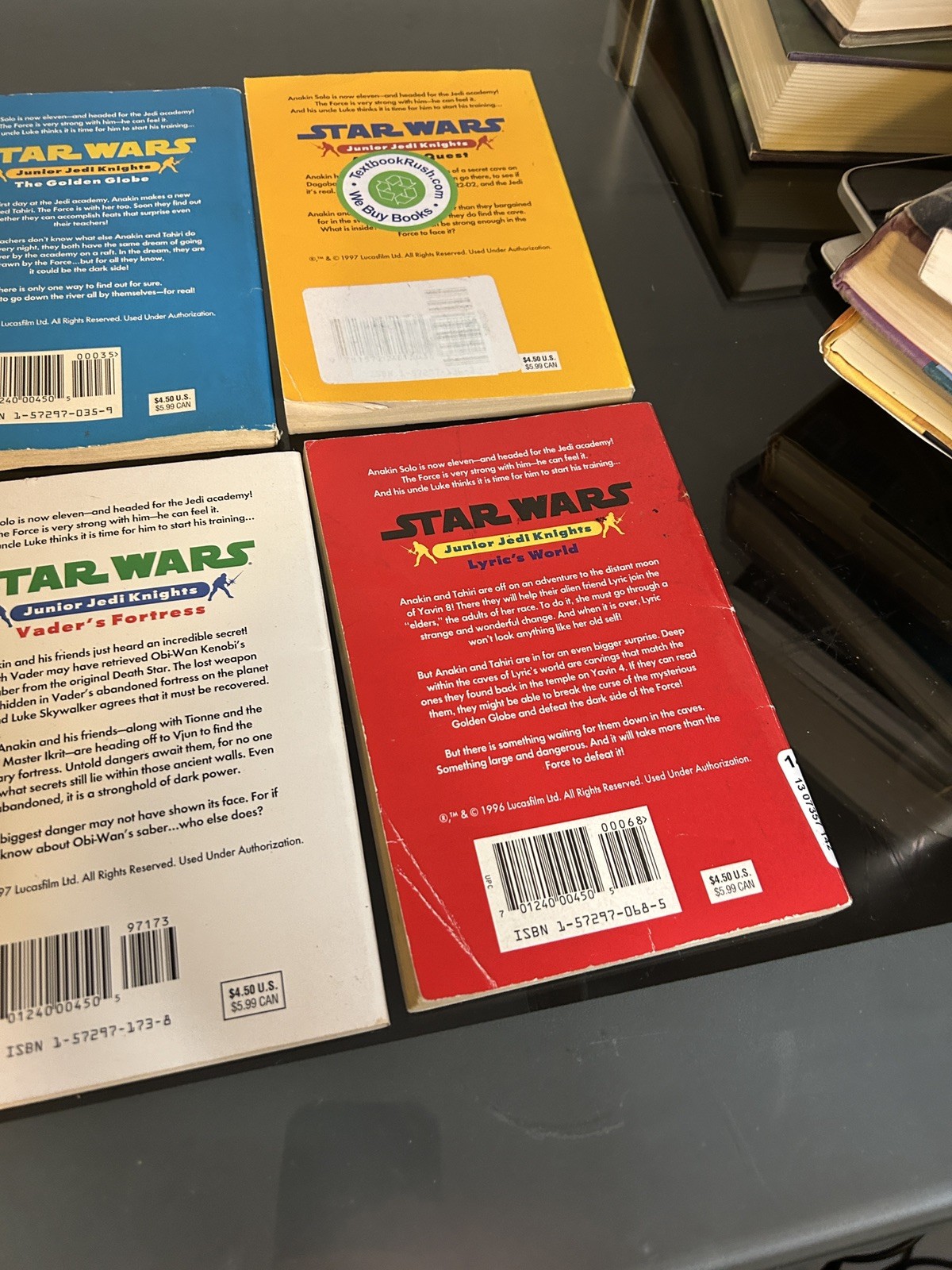 Star Wars 1995 Scholastic Junior Jedi Knights Books Set – Used/Read Description
