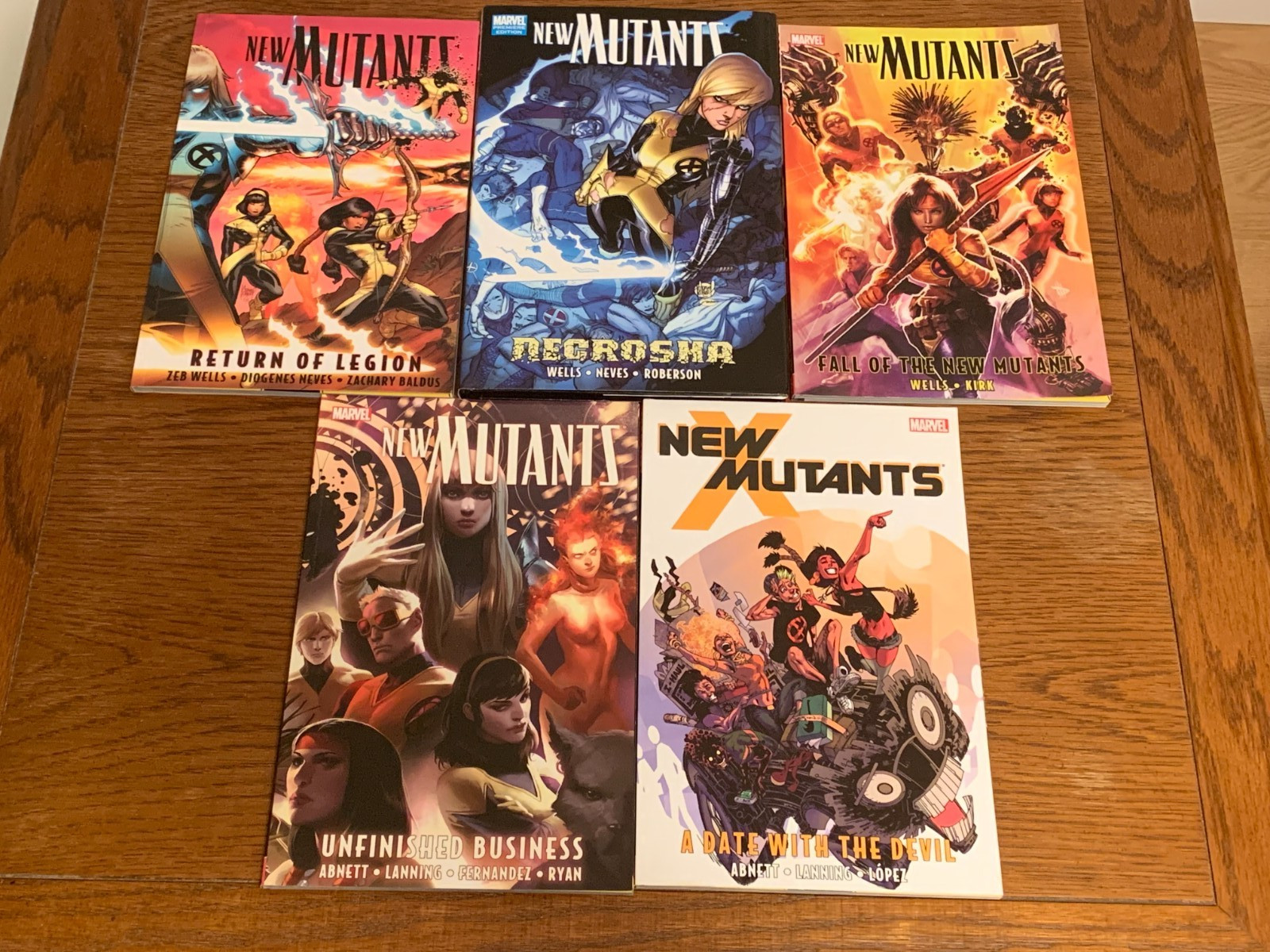 New Mutants by Wells, Abnett 5-Book TPB HC Lot X-Men Vols 1 2 3 4 5 Marvel