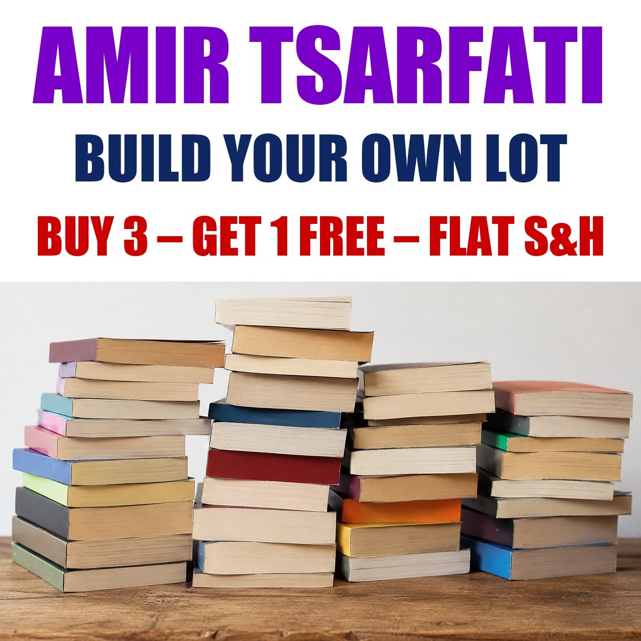 Amir Tsarfati Paperback Books – Build Your Own Book Lot – Flat Shipping
