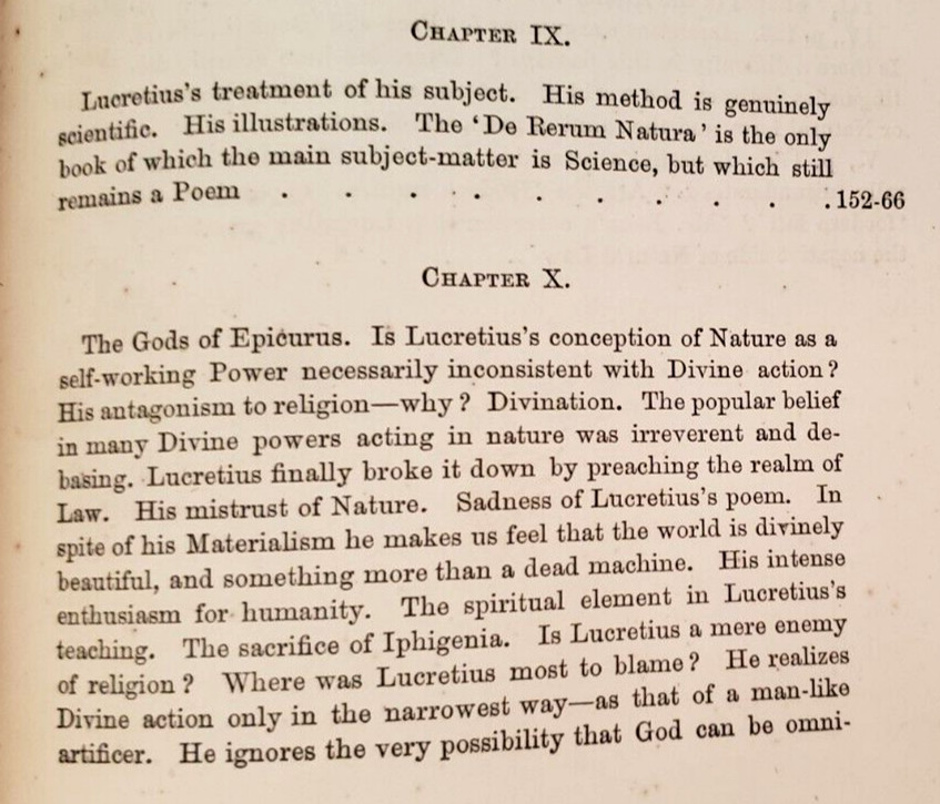 1872 Masson LUCRETIUS‘ ATOMIC THEORY & MODERN SCIENCE,Evolution,Atoms,Philosophy