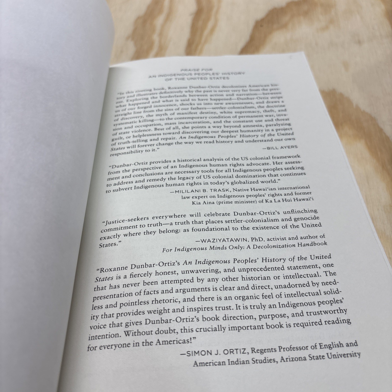 An Indigenous Peoples‘ History of the United States Roxanne Dunbar-Ortiz 2014:VG