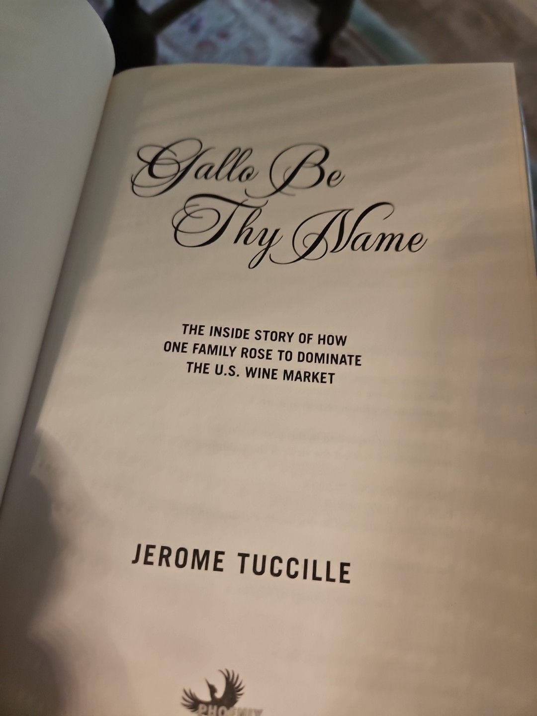 Gallo Be Thy Name The Inside Story HC DJ VG Condition 1st Library Ed Mylar O4