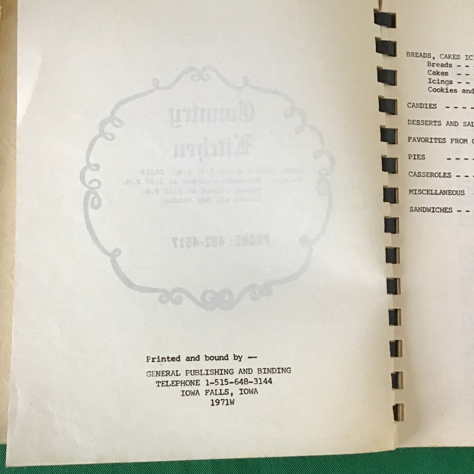 Ohio Susannah Shaum Alice Van Pelt Family Friends Vintage 1960s Spiral Cookbook