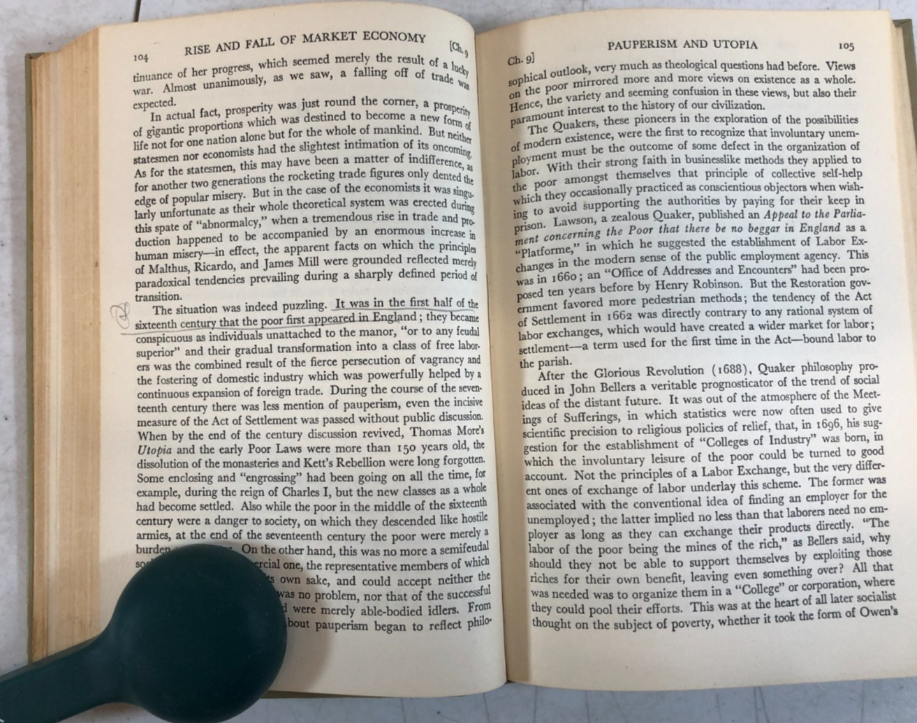 The Great Transformation, Polanyi, 1944, E-119