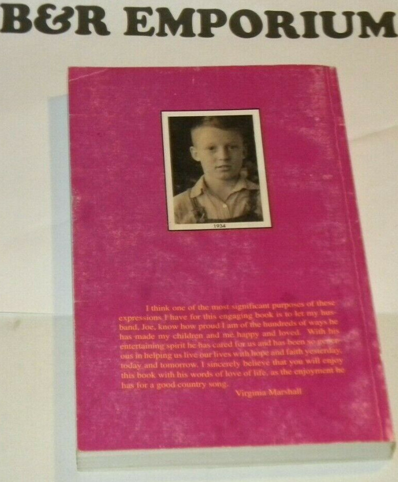 Just Ramblin‘ Back Home: Joe Marshall 2000 Softcover, 264 pages, Author Signed