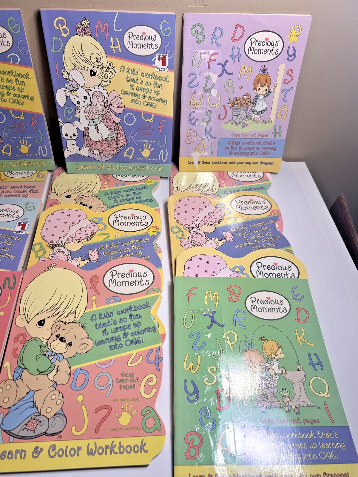 NEW Vintage Lot of 17 Precious Moments Coloring Activity Books Book UNUSED ++