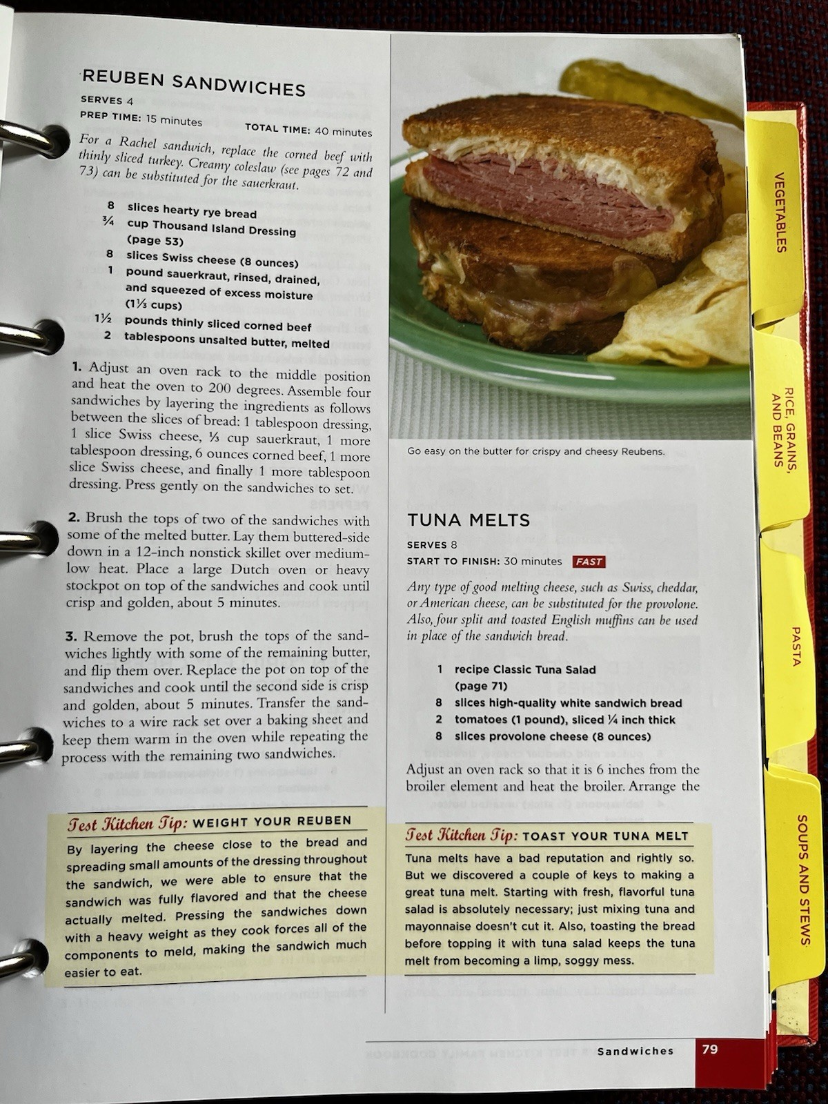 America’s Test Kitchen Family Cookbook Revised Edition Illustrated Ring Bound