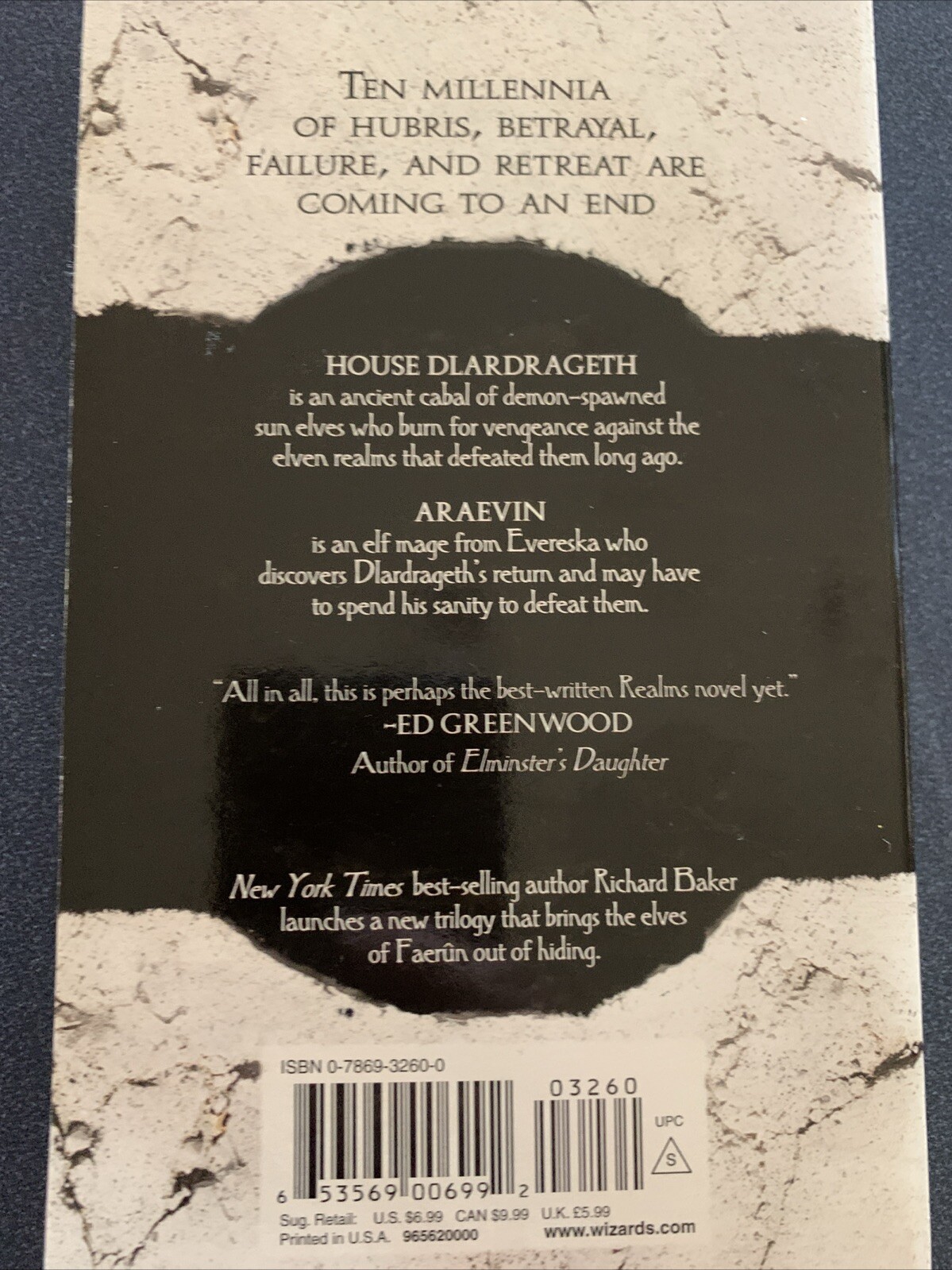 RICHARD BAKER Forsaken House: Last Mythal Book 1 – Wizards 2004 Forgotten Realms
