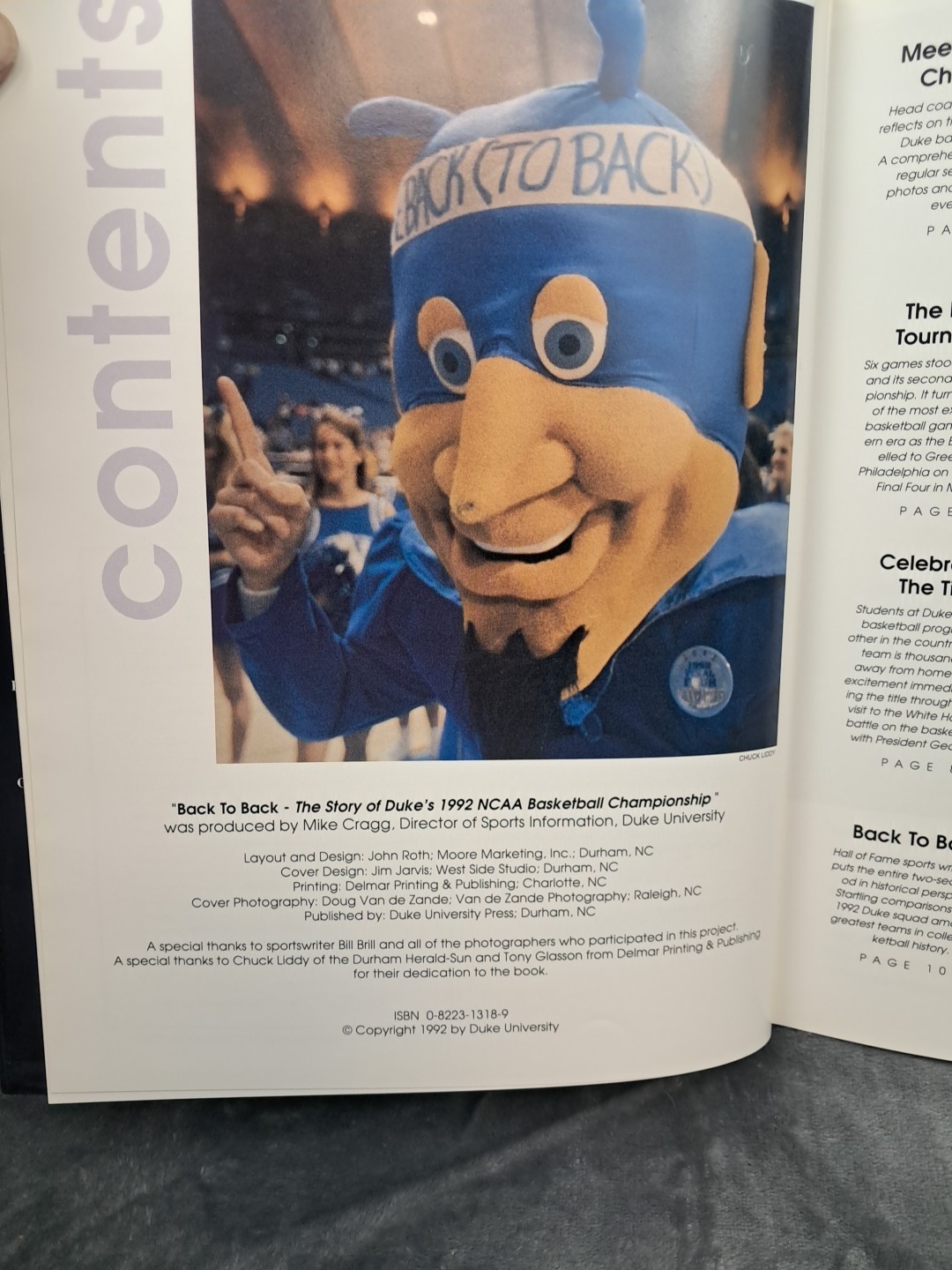 Duke Basketball Book Lot: Crowning Glory (1991) and Back To Back (1992) NCAA