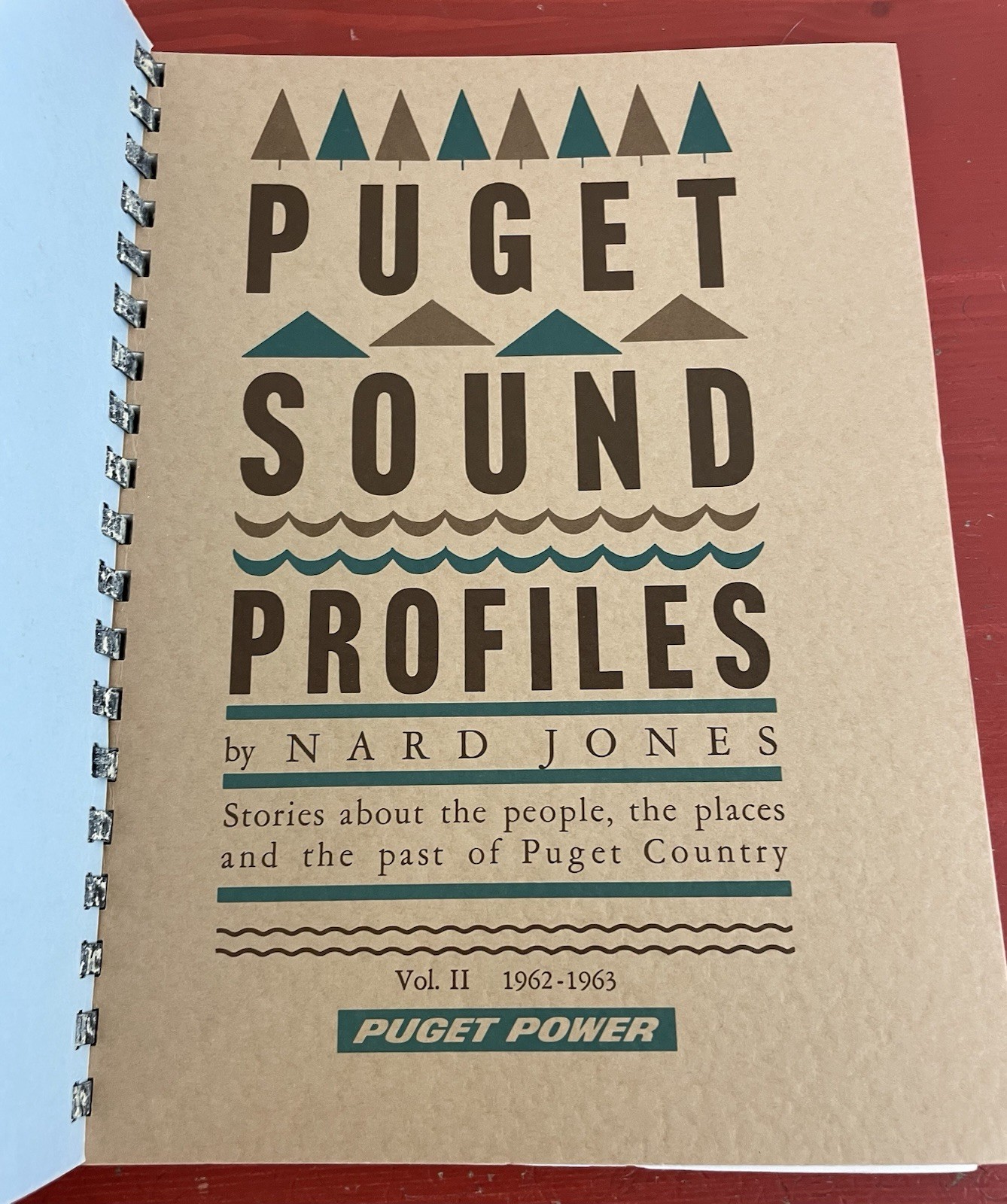 Puget Sound Profiles Volumes 1 & 2 by Nard Jones VTG Spiralbound 2-in-1 PB 1963