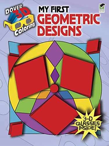 3-D Coloring Book: My First Geometric – Paperback, by Anna Pomaska – Acceptable