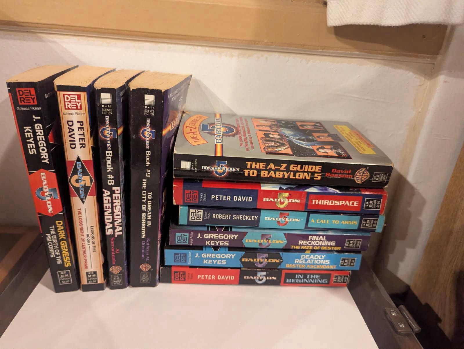 Babylon 5 10 paperback lot rare Peter David sci-fi 90s