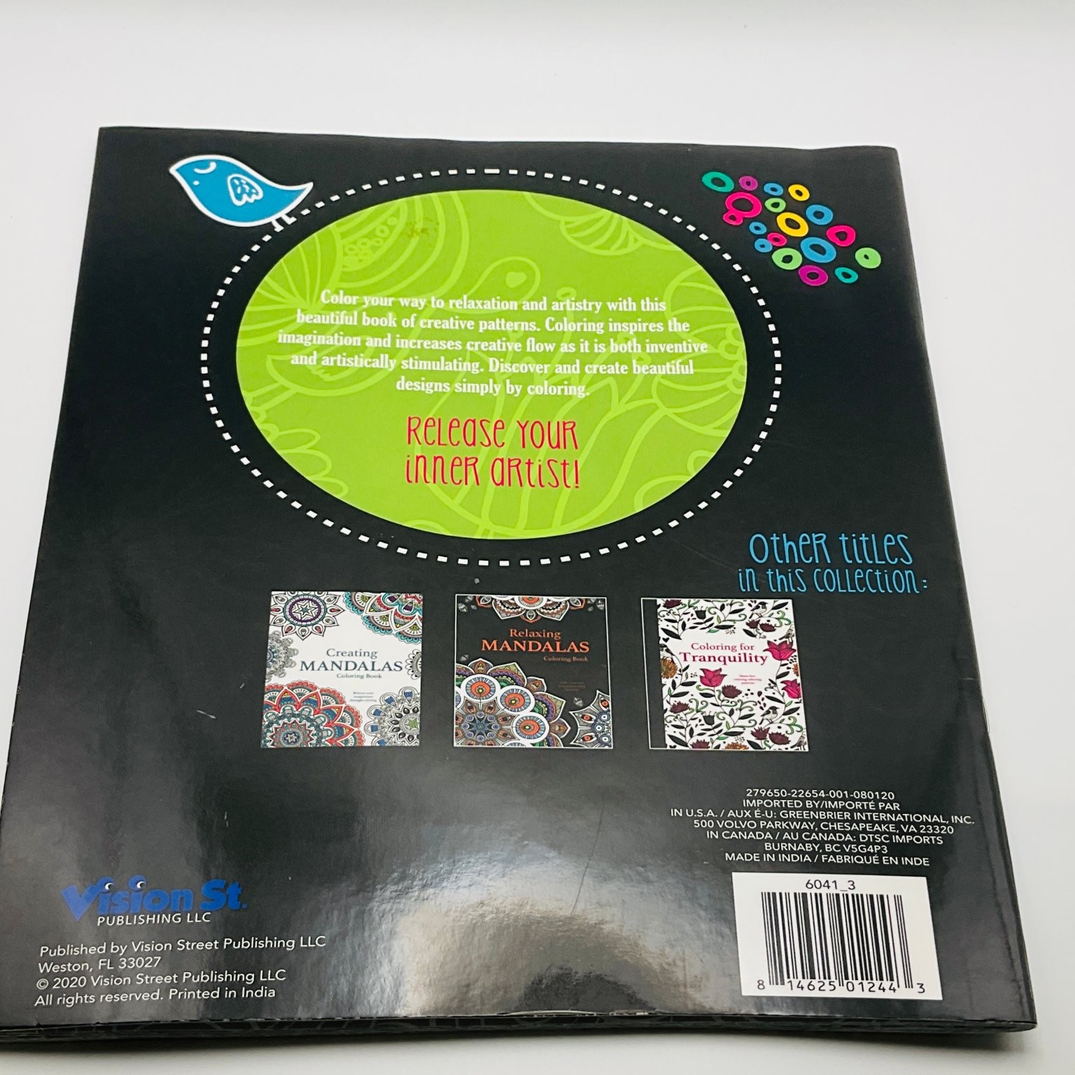 Imagine Color & Create Patterns 2020 Coloring Book Vision St. Publishing