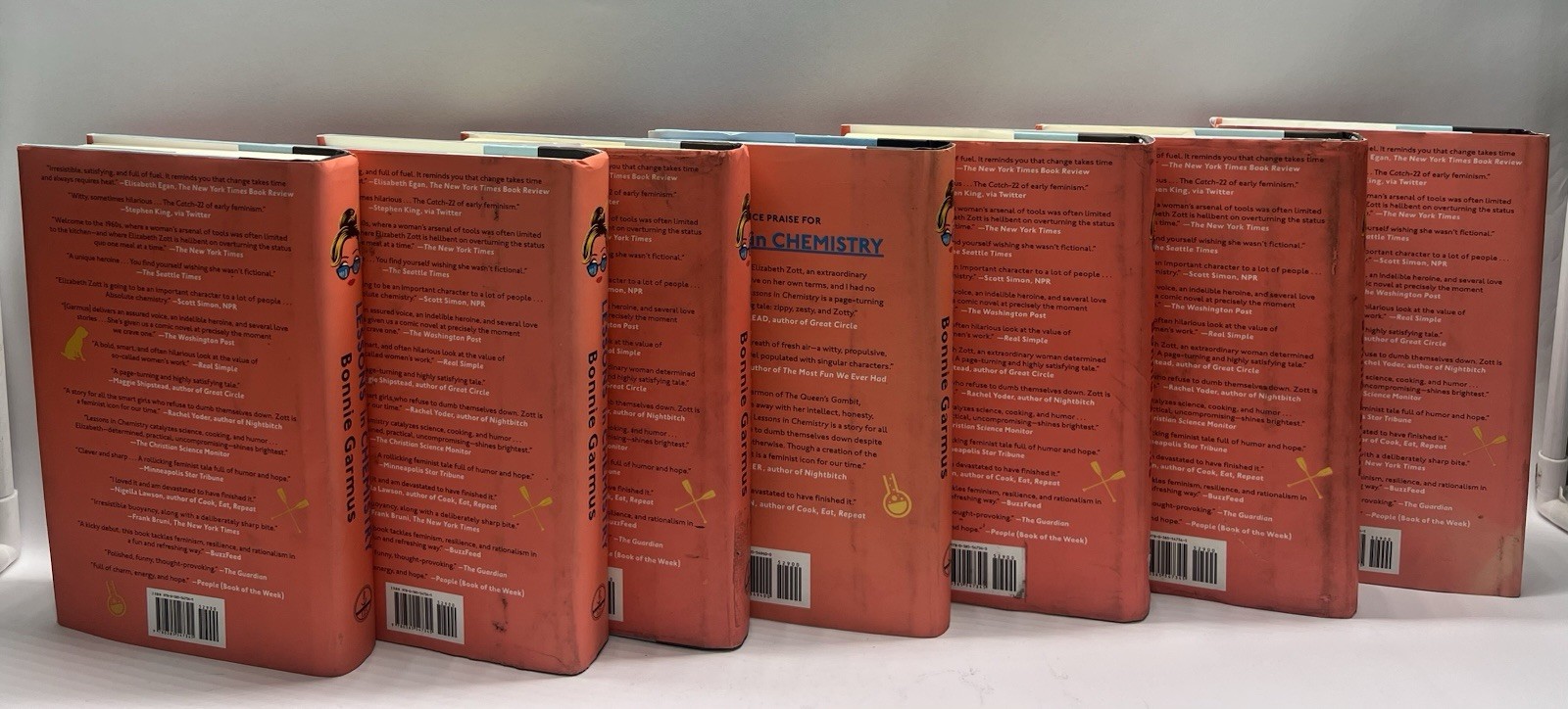 Guided Reading Lot of 8 Lessons in Chemistry by Bonnie Garmus HC Class Set 2022