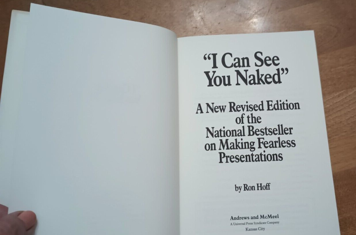 hardback I Can See You Naked,a new revised edition of the national bestseller by