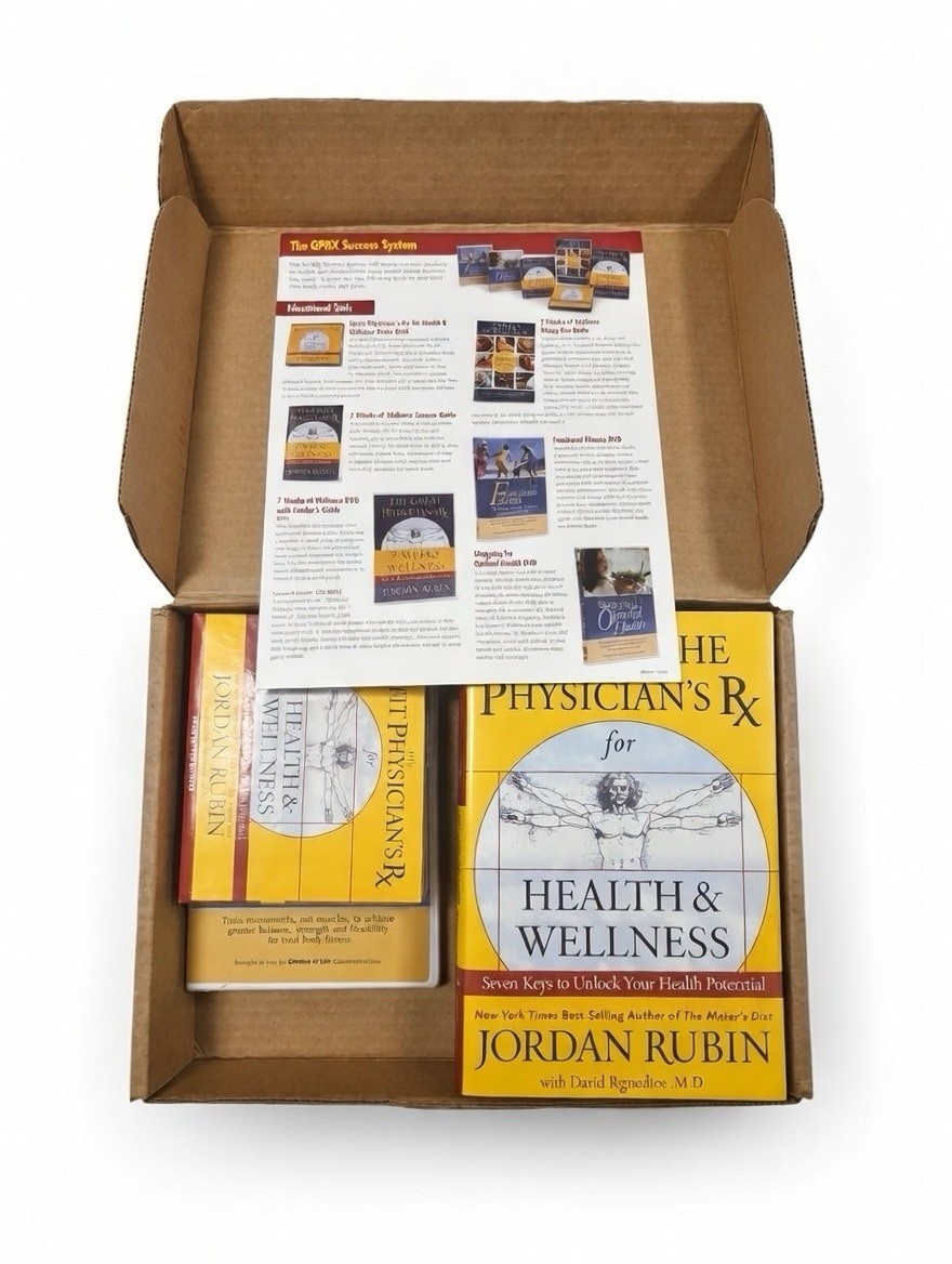 Jordan Rubin Biblical Health & Wellness GPRX Set – Book, DVDs & Audio CDs