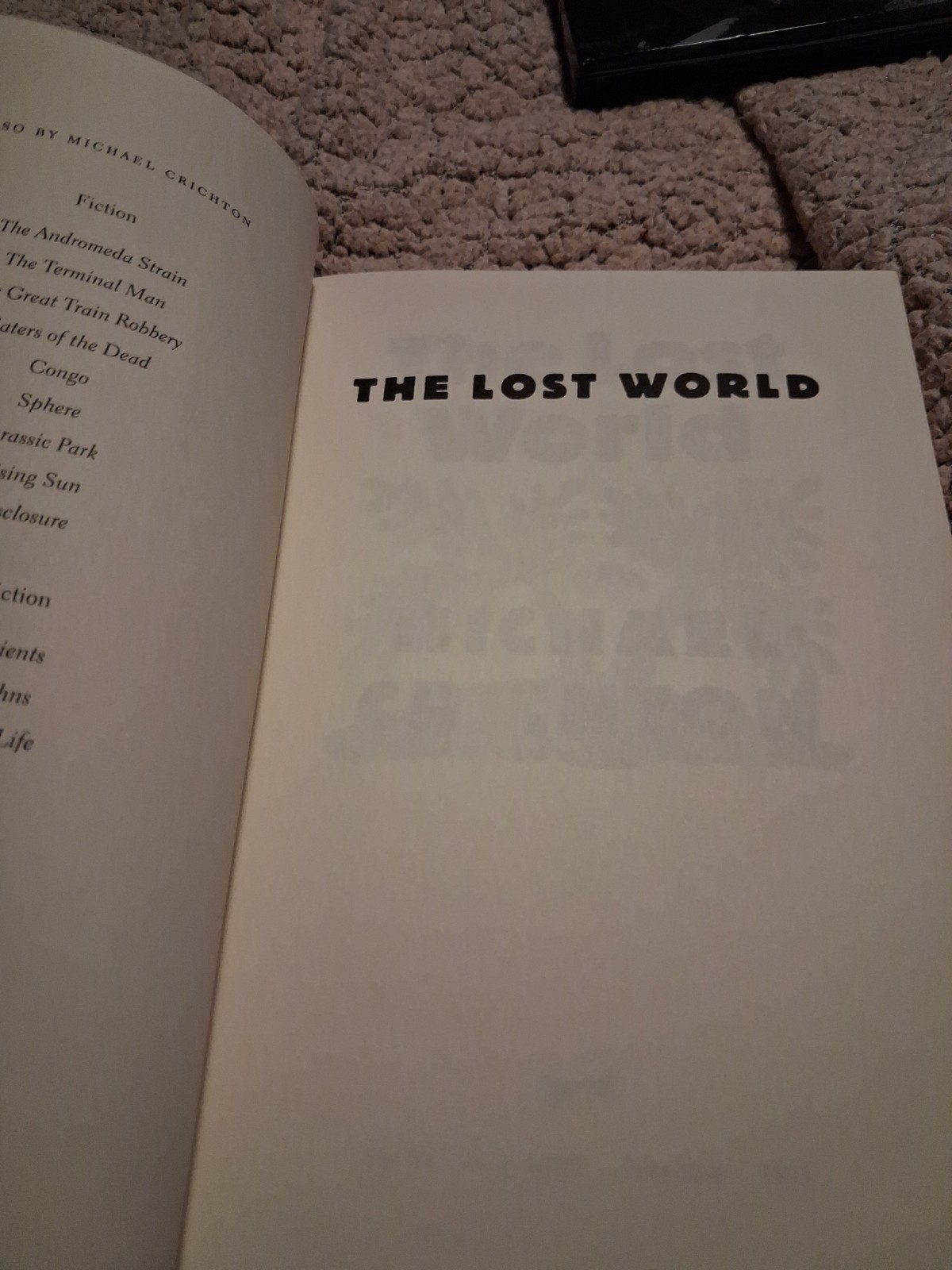 Lost World by Michael Crichton (1995, Hardcover)First Trade Edition.