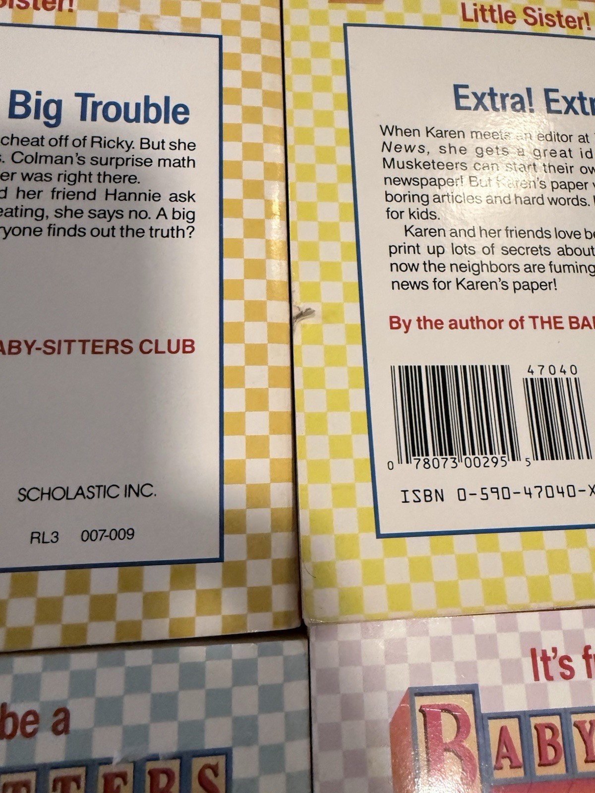 Lot of 29 Babysitters Little Sister Books, Little Apple Scholastic – No Repeats
