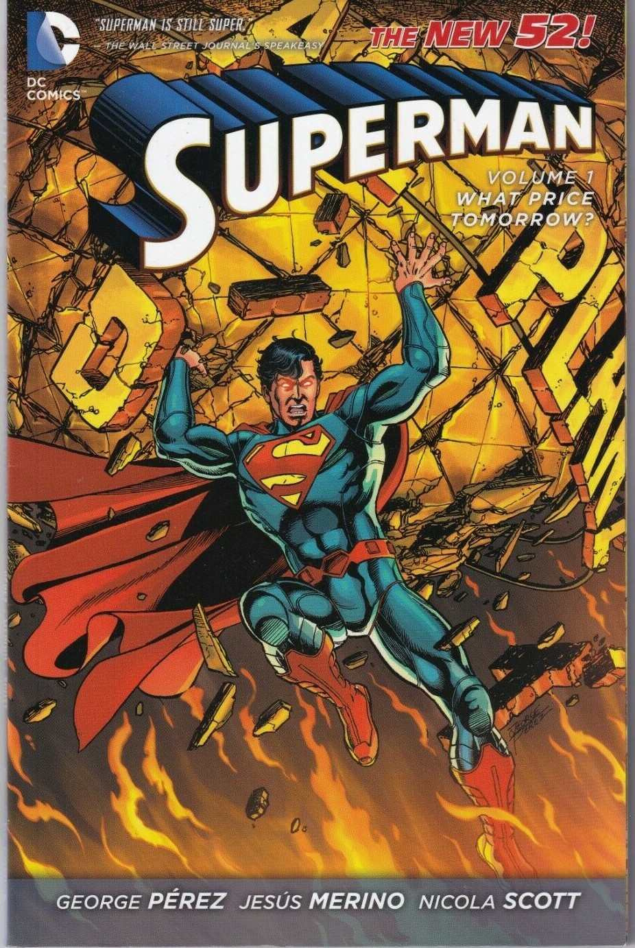 SUPERMAN VOL. 1: WHAT PRICE TOMORROW? by George Perez (2013 Trade Paperback)
