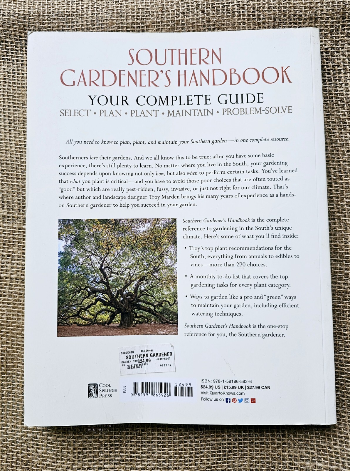 New Southern Gardeners Handbook Your Complete Guide By Cool Springs Press…