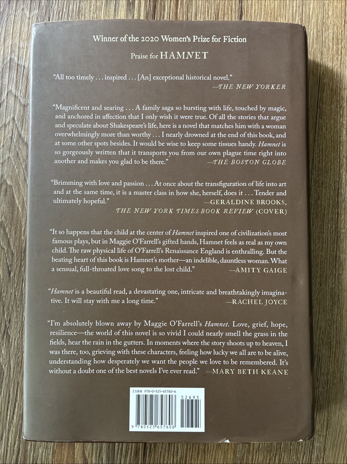 Hamnet by Maggie O’Farrell (2020, Hardcover) 1st American Edition – Good