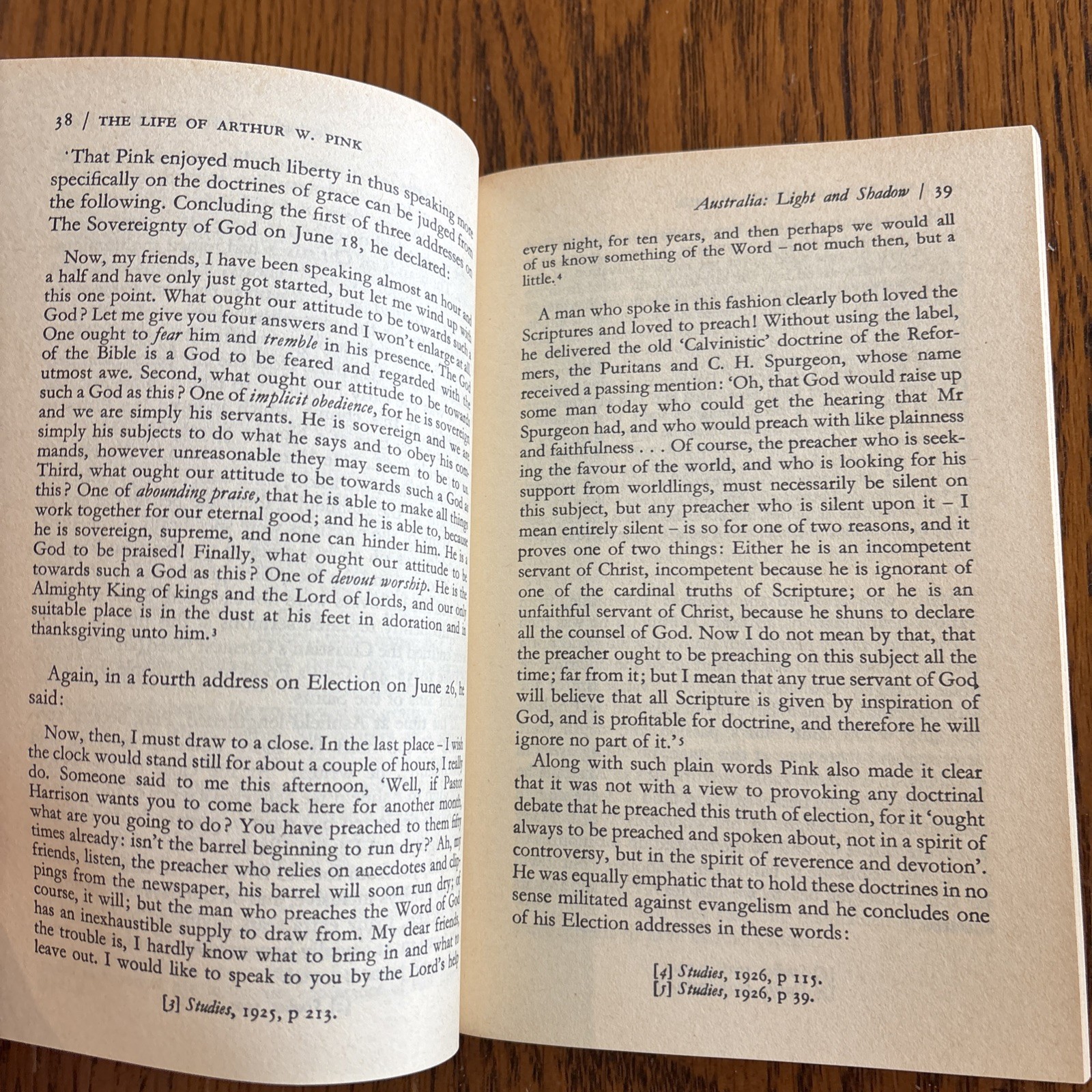 The Life Of Arthur W. Pink By Iain H. Murray PB