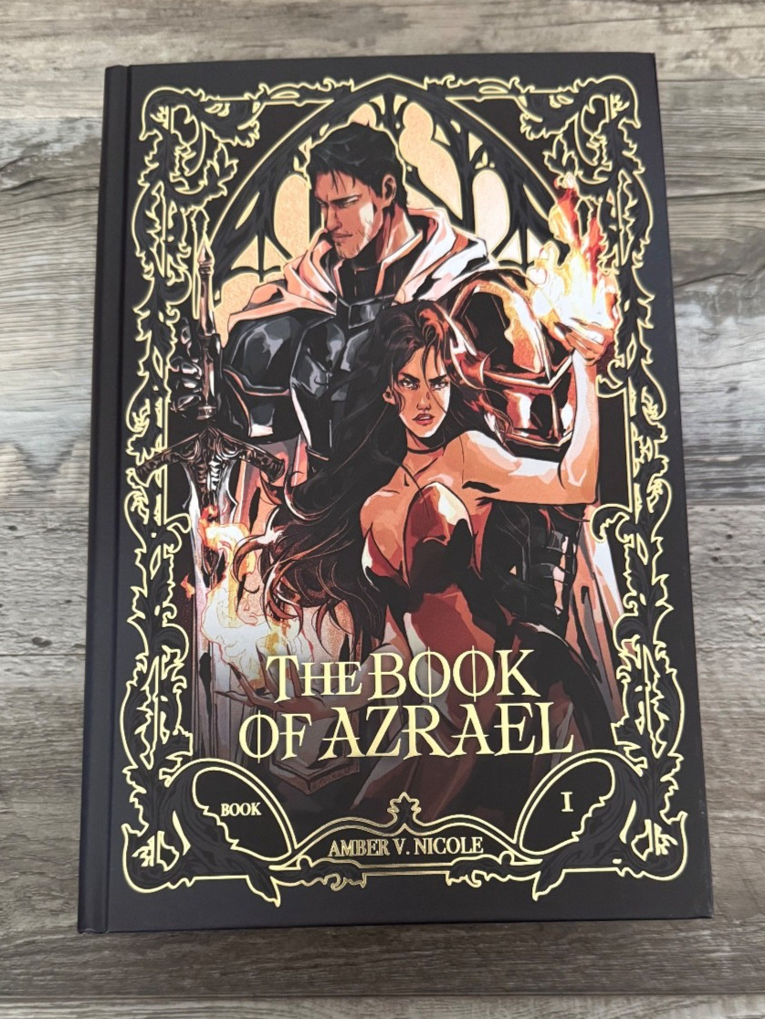 Smut & Sip THE BOOK OF AZRAEL Amber V Nicole SPRAYED EDGES + Art Print