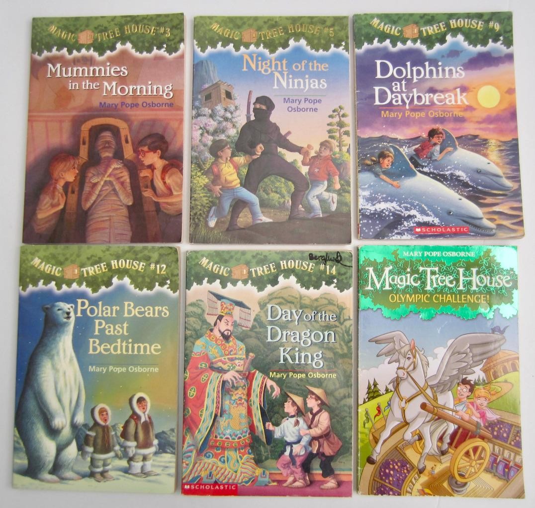 MAGIC TREE HOUSE Lot 6 ~ Mary Pope Osborne ~ Vintage Childrens Paperback Books