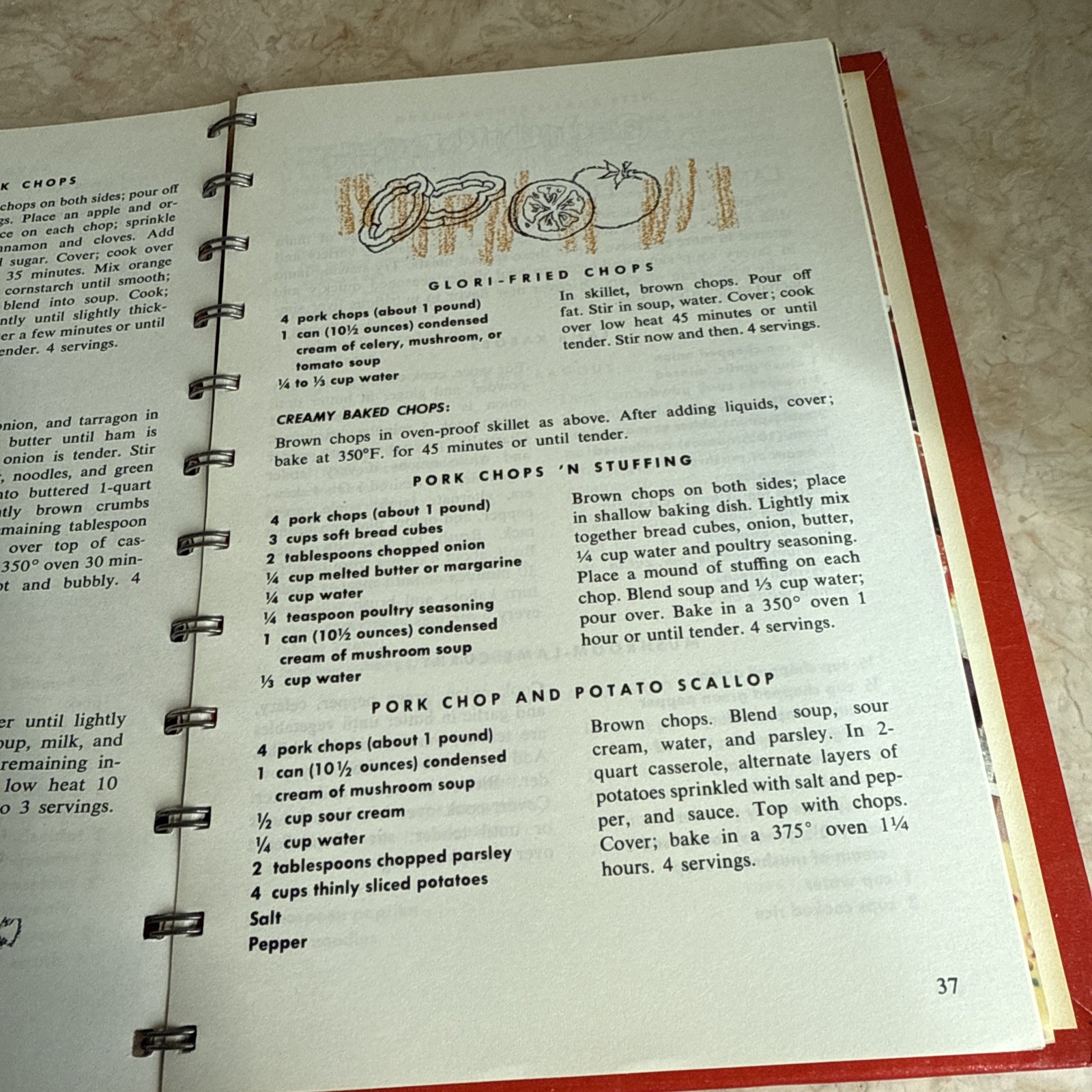Campbell’s Cooking with Soup Vintage Book Cookbook Spiral Bound Hardcover Recipe