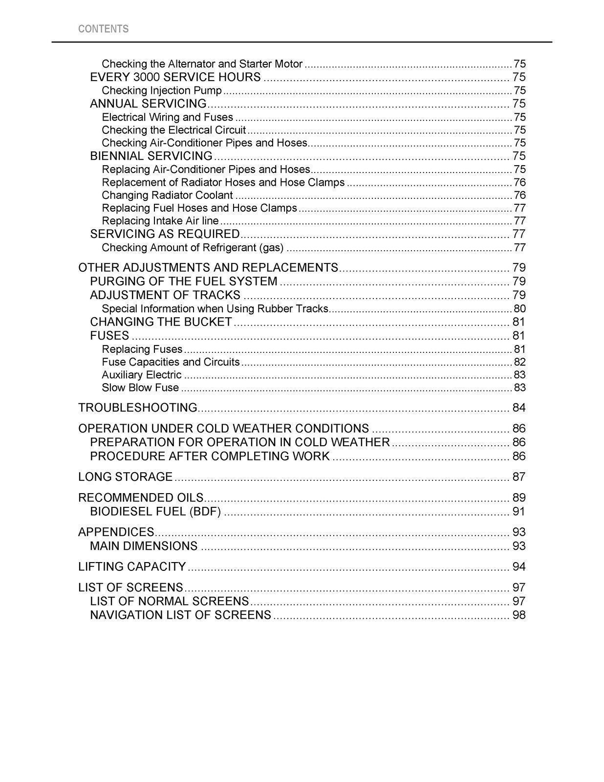 KUBOTA KX033-4 EXCAVATOR OPERATORS MANUAL – ROBUST WIRE BIND – PROTECTIVE COVERS