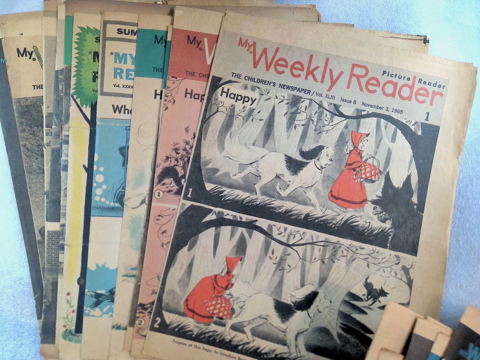 My Weekly Reader Children’s Newspaper Vintage 1960s Educational Lot