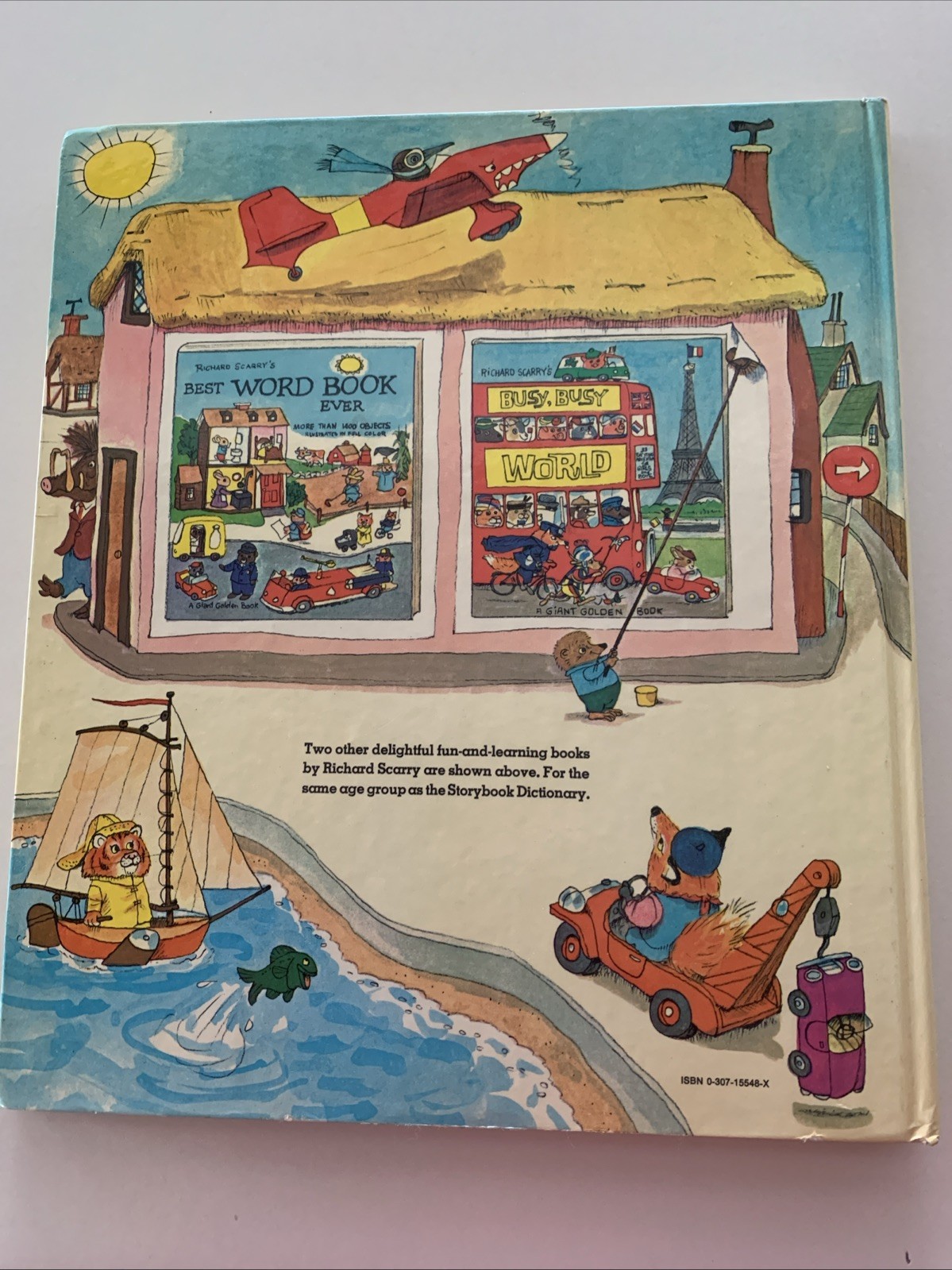 1966 Richard Scarry’s Storybook Dictionary HC Golden Book ~ Oversized 12×10.5in