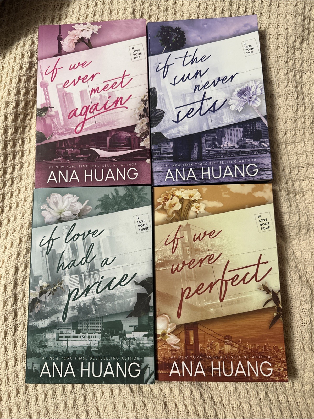 Ana Huang Complete If Love 4 Book Series Paperback Sprayed Edges Romance