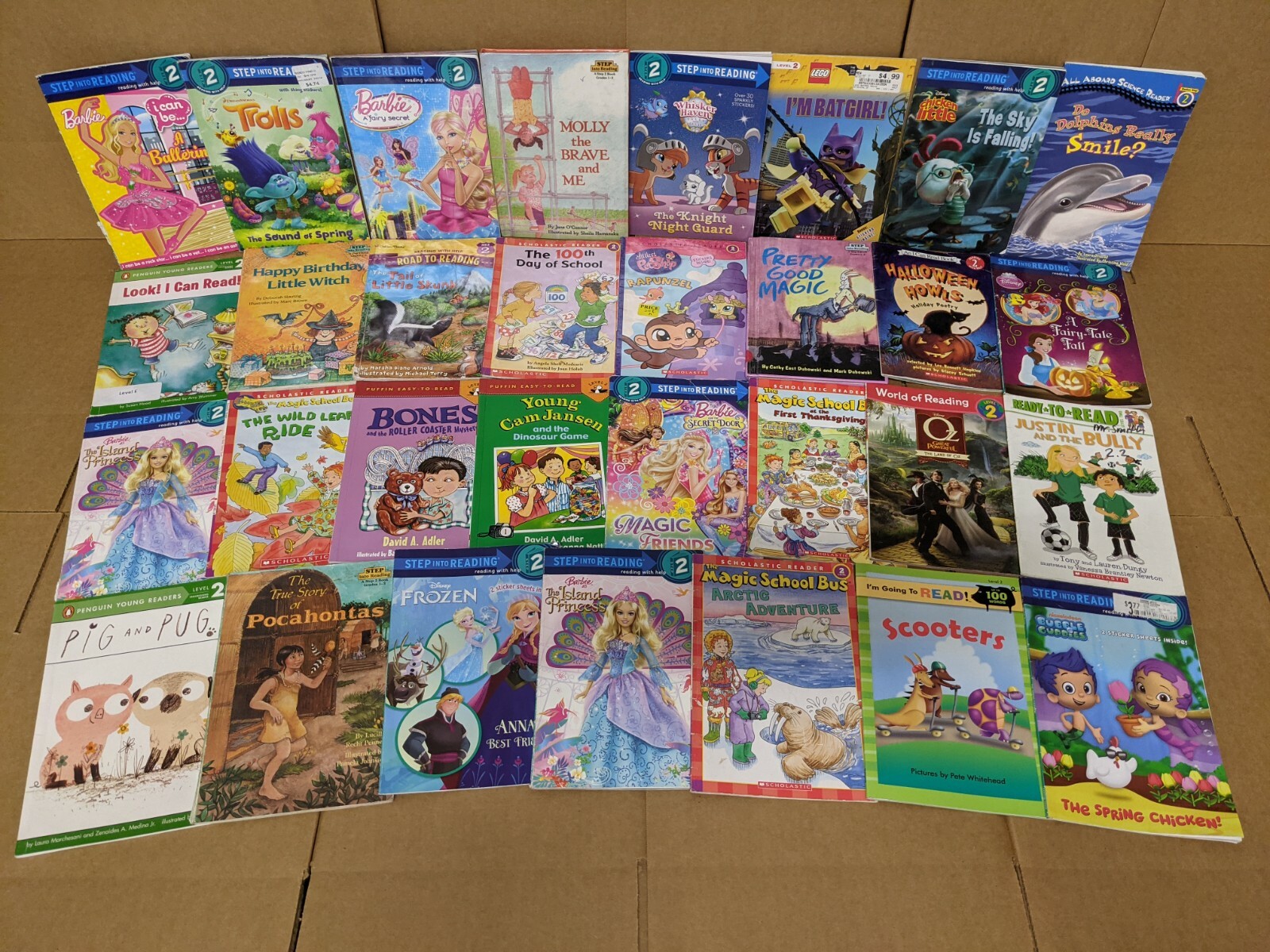 Lot of 10 Level 2~RL~Ready to-I Can Read-Step into Reading-Learn Read Books MIX