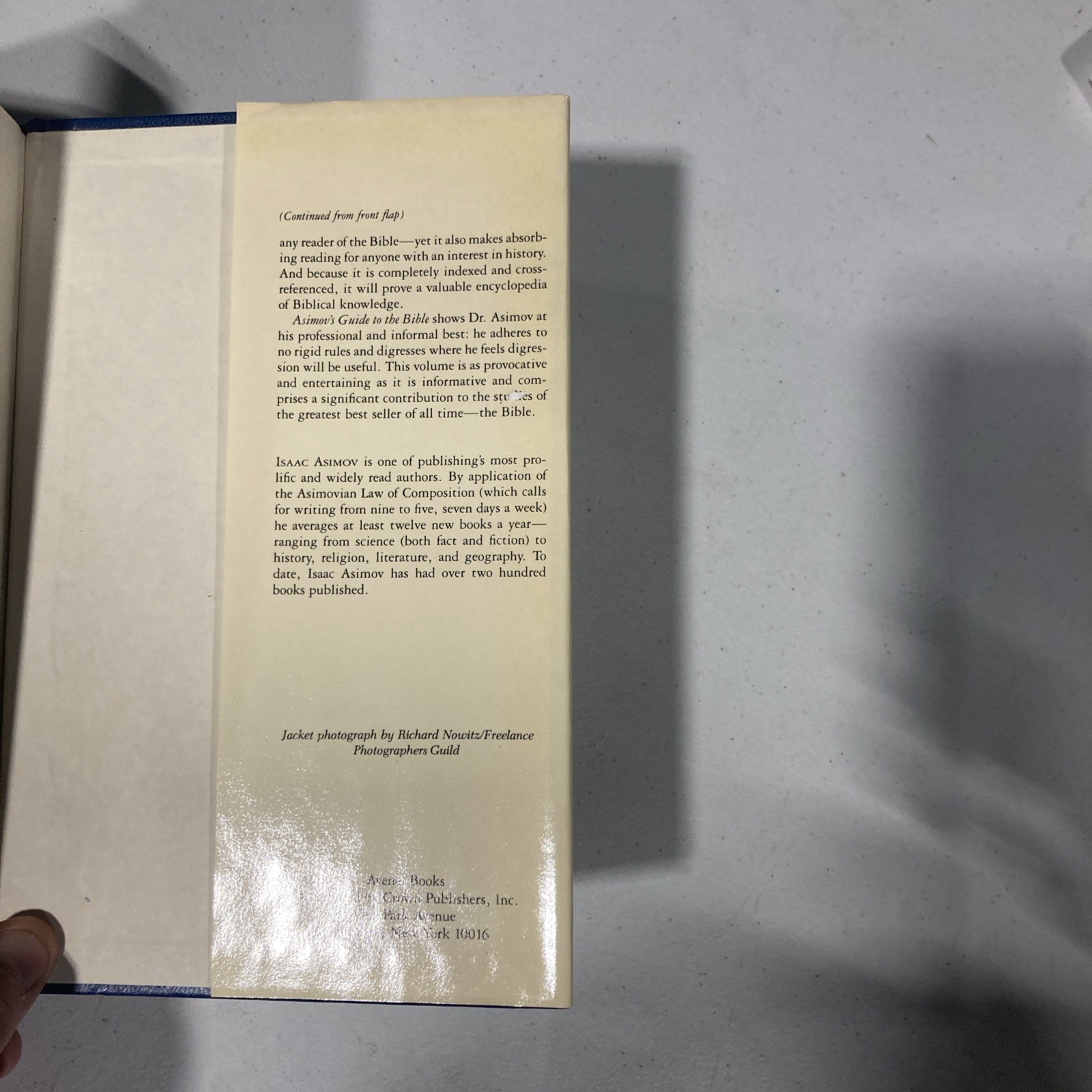 Asimov’s Guide to the Bible Two Volumes in One Old & New Testaments HCDJ 1981
