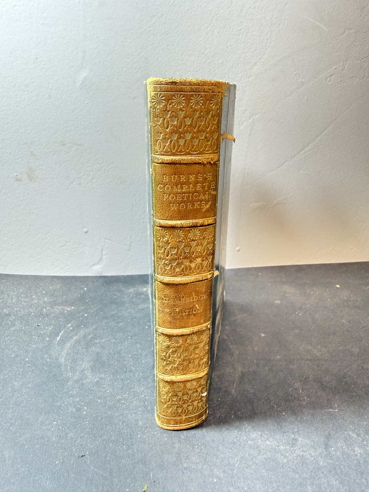 Vintage 1897 The Complete Poetical Works of Robert Burns Cambridge Edition HC