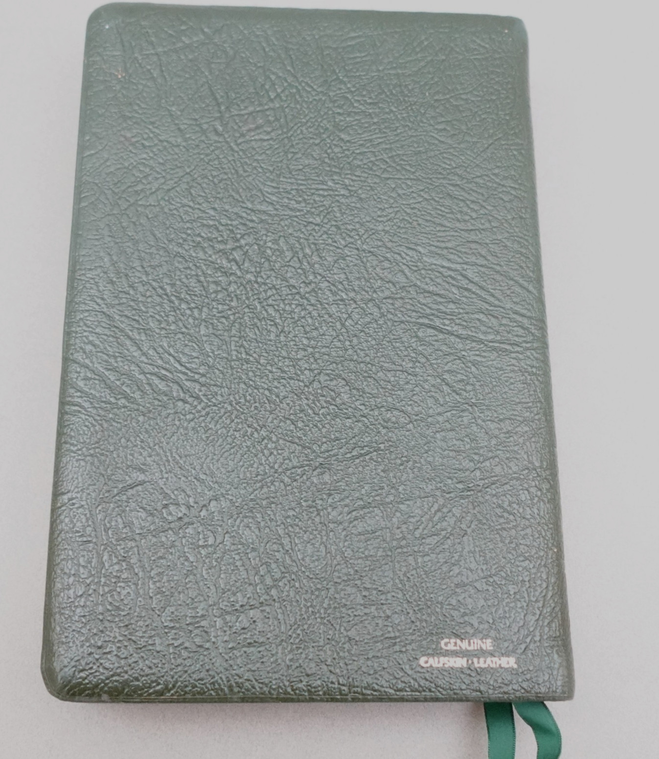Rare Kenneth Hagin Ministries Rhema KJV Study Bible Calfskin Green by Cambridge
