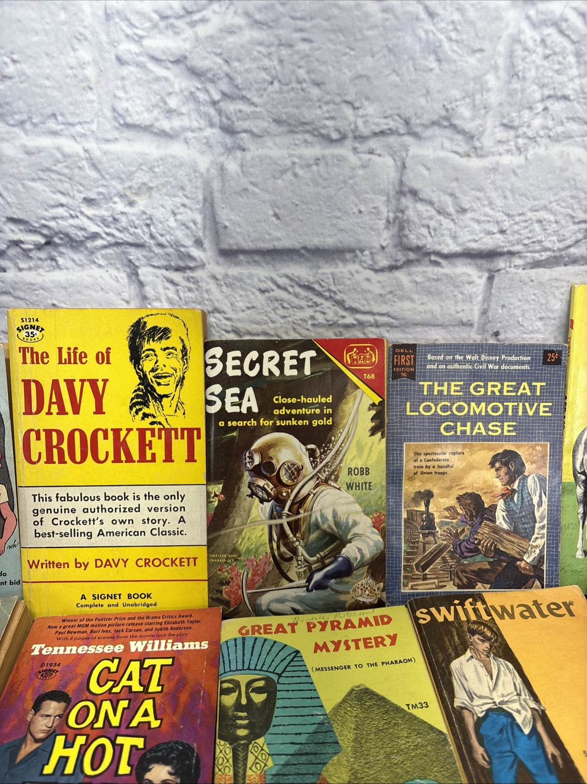 Vintage Paperback Book Lot Of 20 1950s-70s Western Adventure Mystery Classics