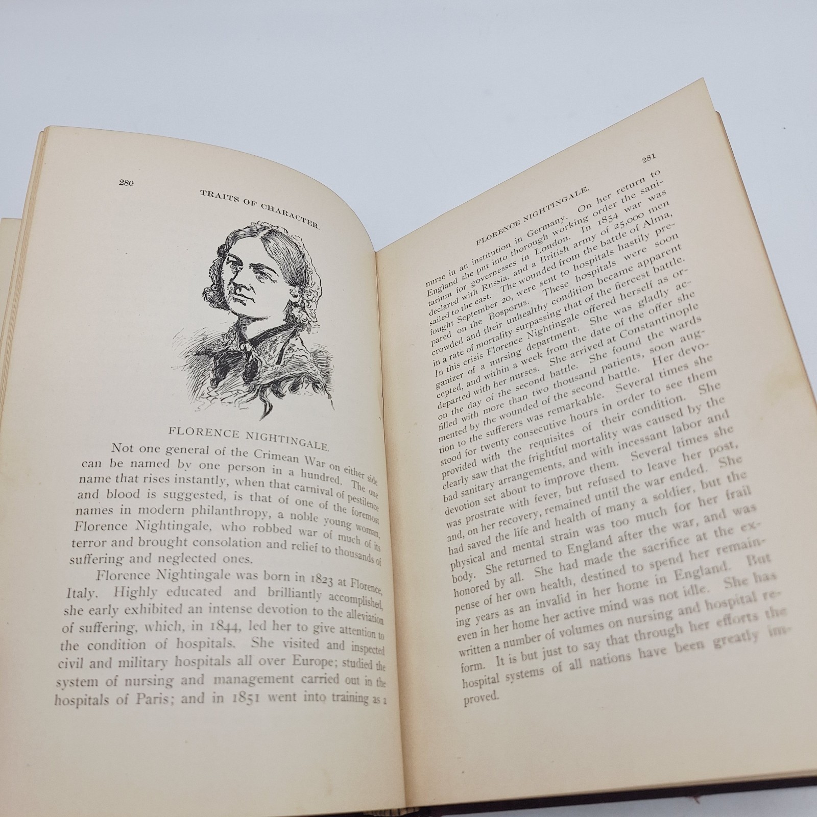 1898 „TRAITS OF CHARACTER“ BOOK BY HENRY & E. L. KLETZING 371 PAGES