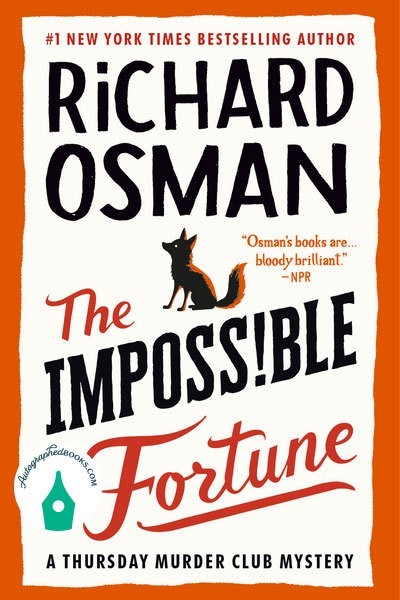 AUTOGRAPHED Impossible Fortune A Thursday Murder Club Mystery by Richard Osman