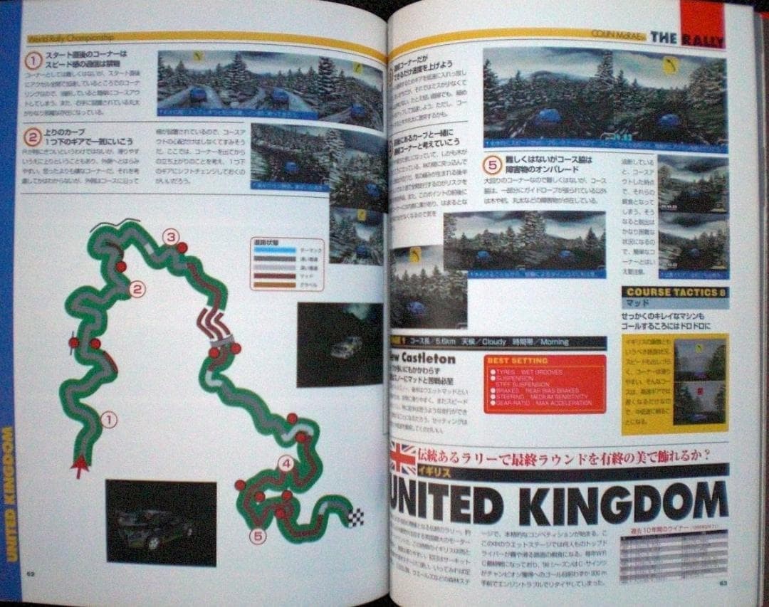 Colin McRae The Rally Official Guidebook 1999 WRC Strategy Tips 10.6×8.4in