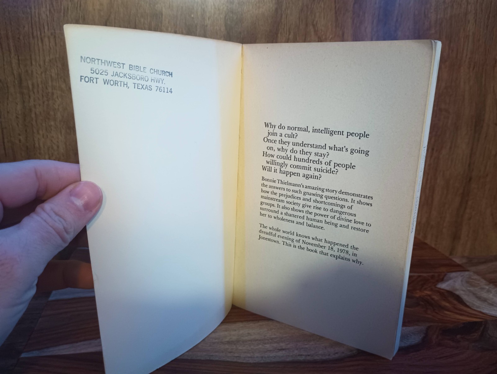 The Broken God Thielmann Merrill PB 1979 Cults Religion Cook David C.