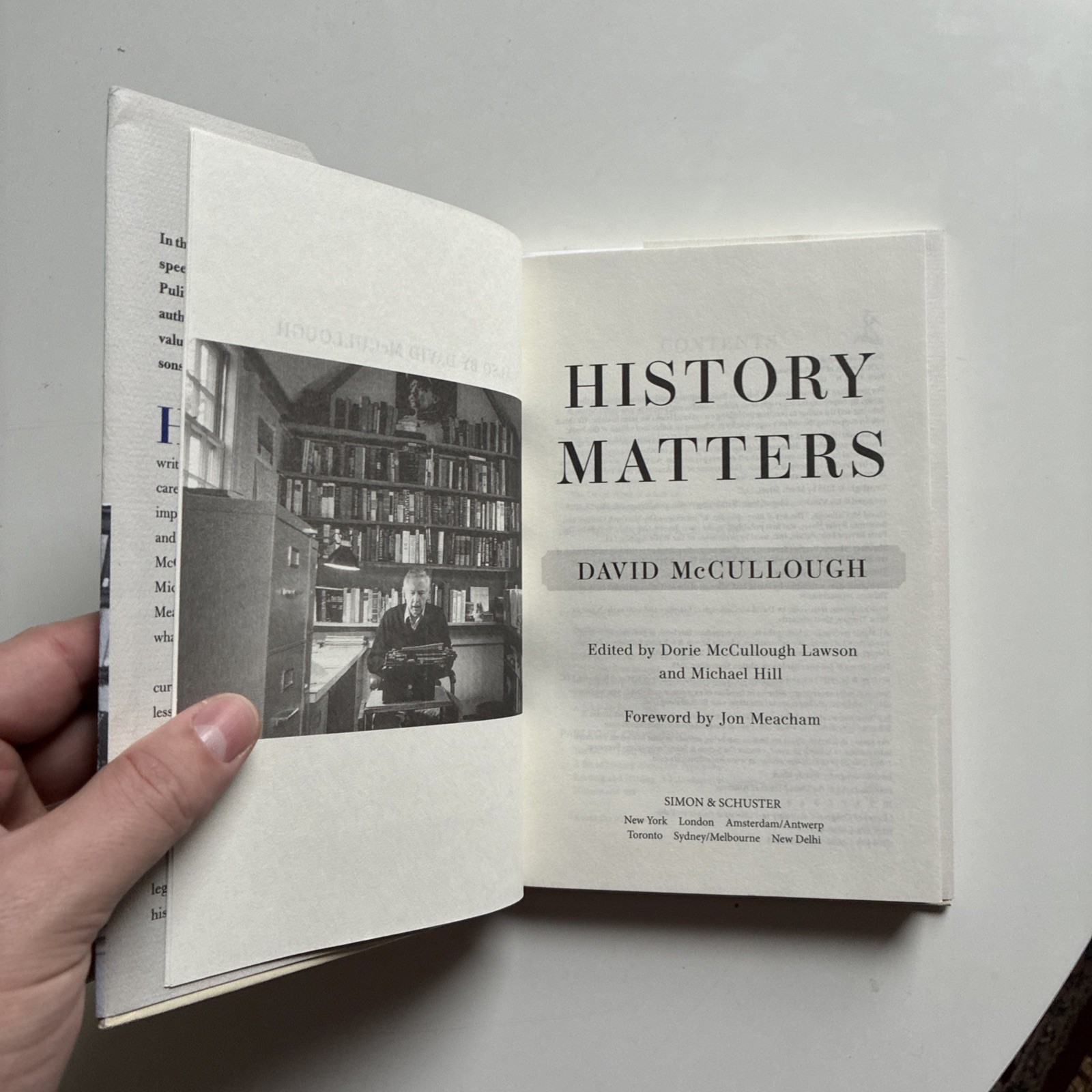 History Matters by David McCullough (2025, Hardcover)