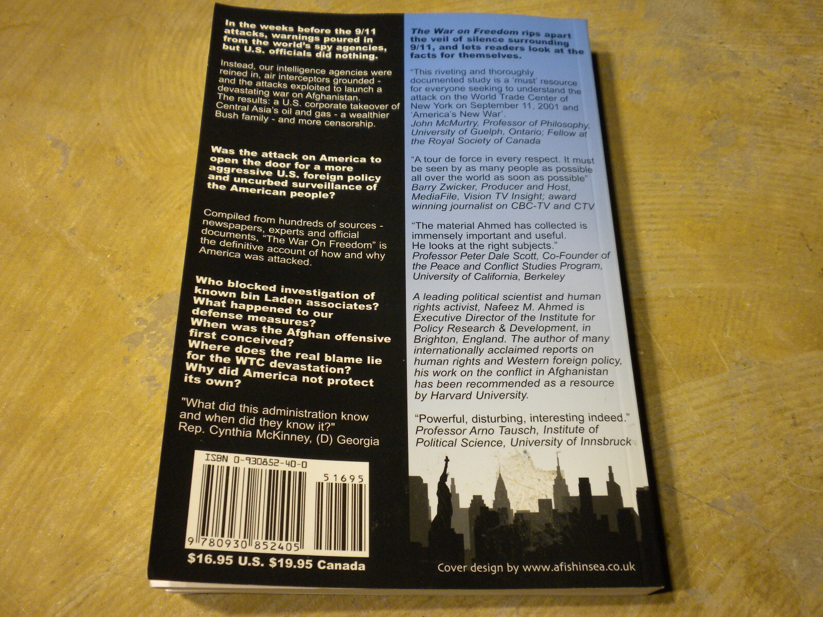 The War On Freedom 9-11-01 How And Why America Was Attacked 2002 Paperback Book